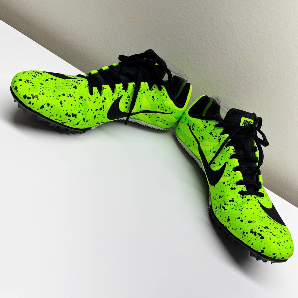 NEW Nike Zoom Rival S 9 Electric Green Track Spikes Unisex Shoes - Picture 5 of 7